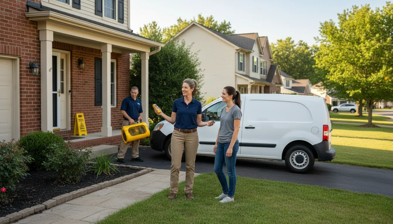 Residential water damage restoration in South Gate, CA